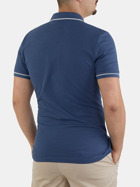 Polo Calvin Klein Azul Marinho SS25