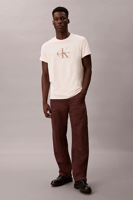 Calças Bordô Calvin Klein FW25