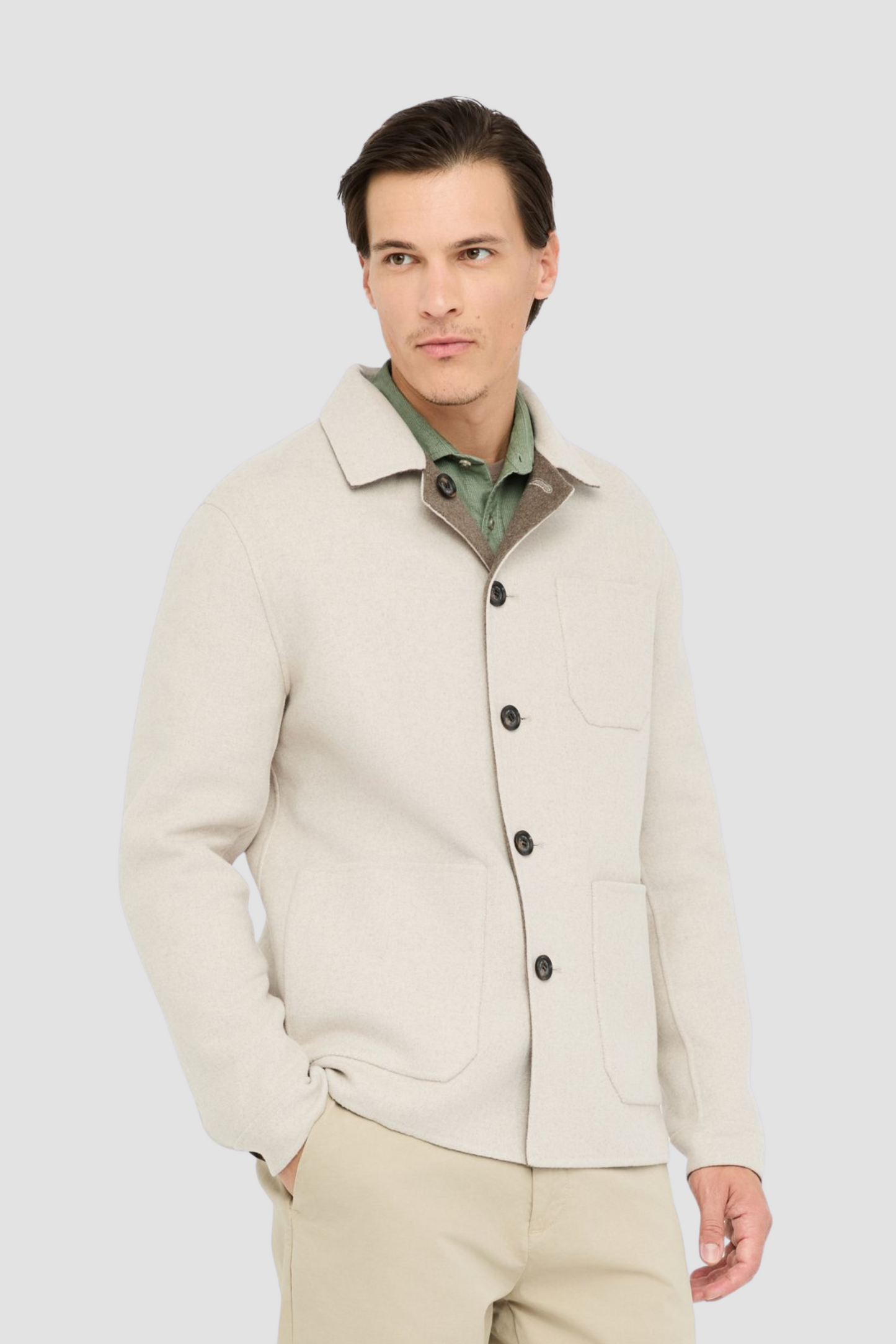 Casaco Reversível Bege e Castanho Liu Jo FW25