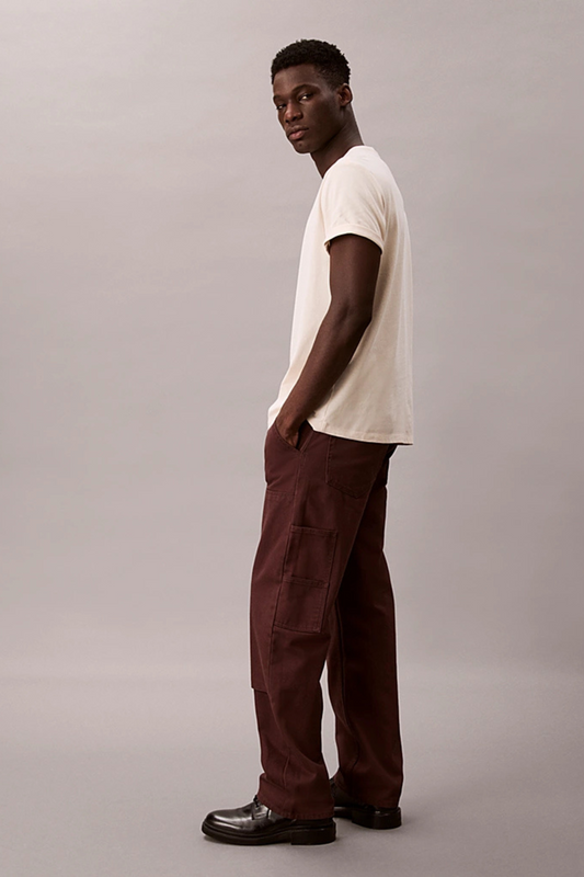 Calças Bordô Calvin Klein FW25