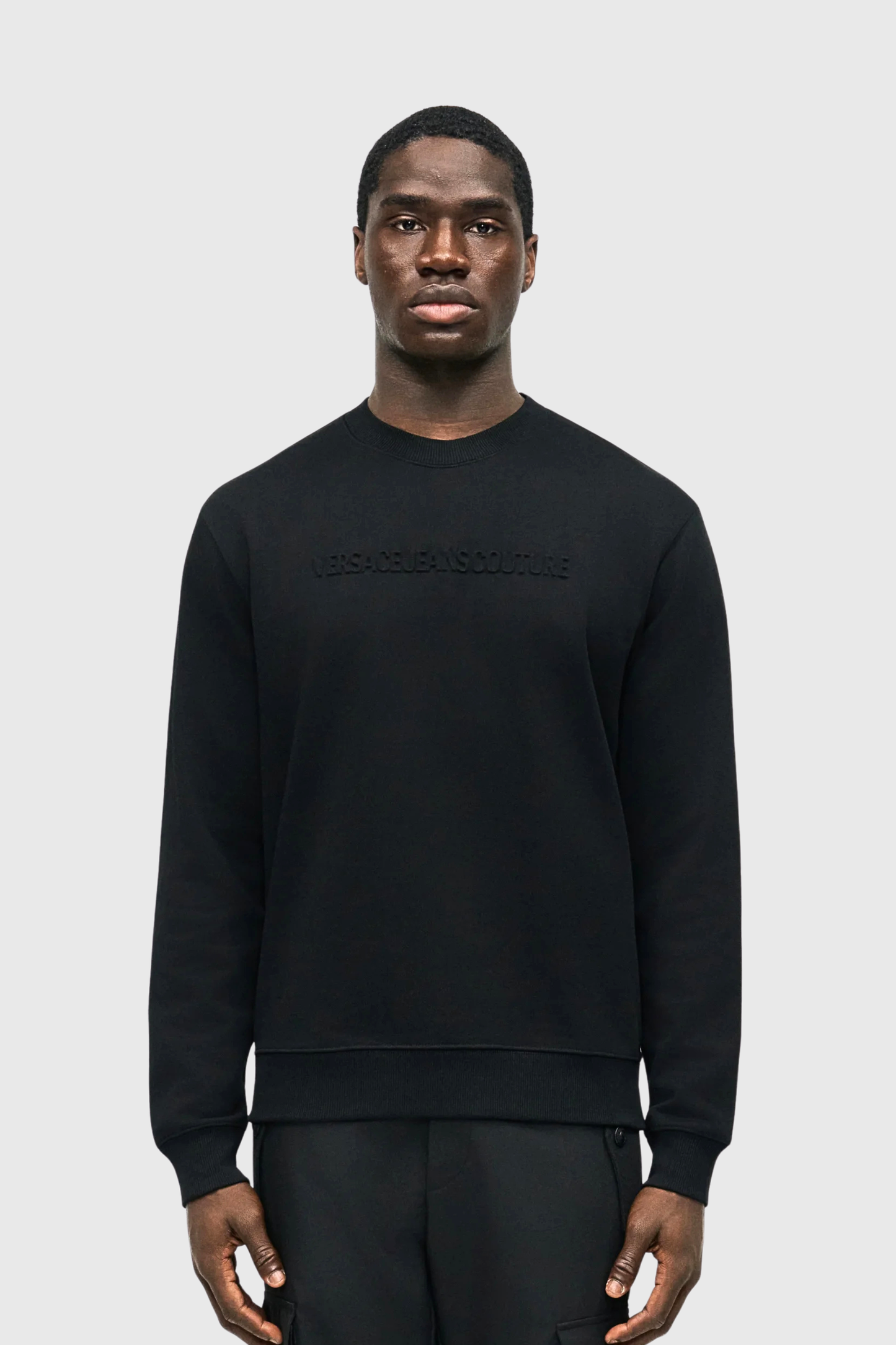Sweatshirt Preta Versace Jeans Couture SS26
