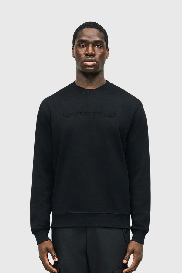 Sweatshirt Preta Versace Jeans Couture SS26