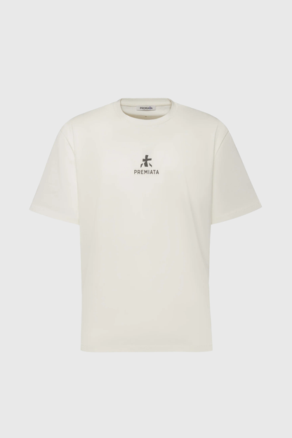 T-shirt Branca com Logo Premiata