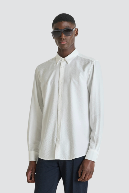 Camisa de Linho Branca Antony Morato
