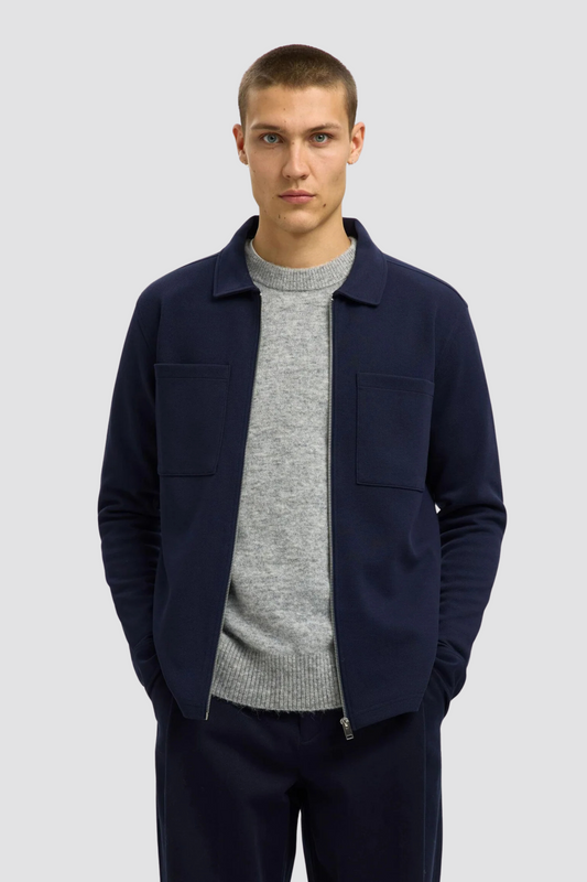 Casaco Azul Marinho Selected FW25