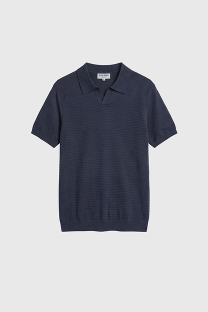 Polo de Malha Regular Fit Azul Antony Morato
