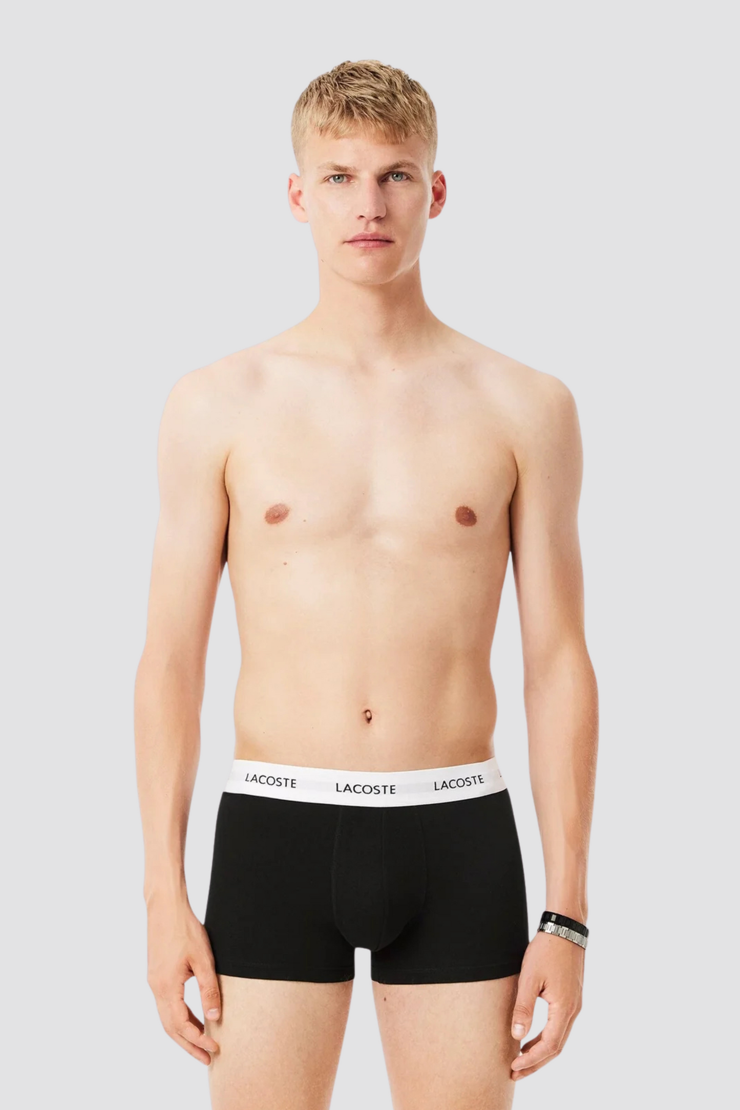 Boxers Pretos Lacoste Pack 3 FW25