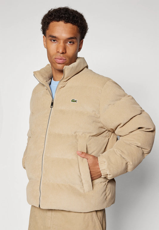 Casaco Puffer Lacoste Bombazina Bege FW24