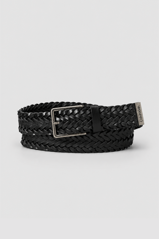Cinto em Pele Calvin Klein Preto Calvin Klein