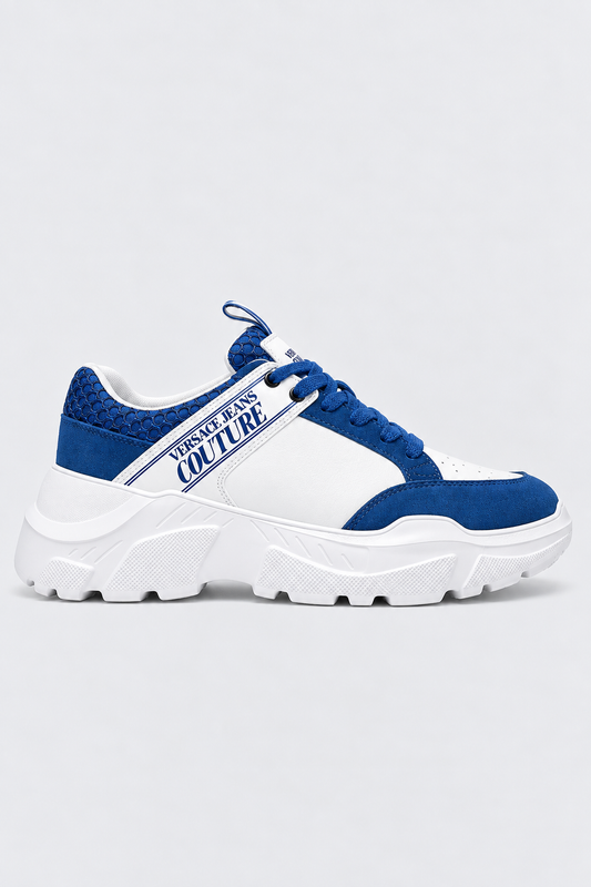 Sapatilhas Versace Jeans Couture Brancas e Azuis - Speedtrack Versace Jeans Couture