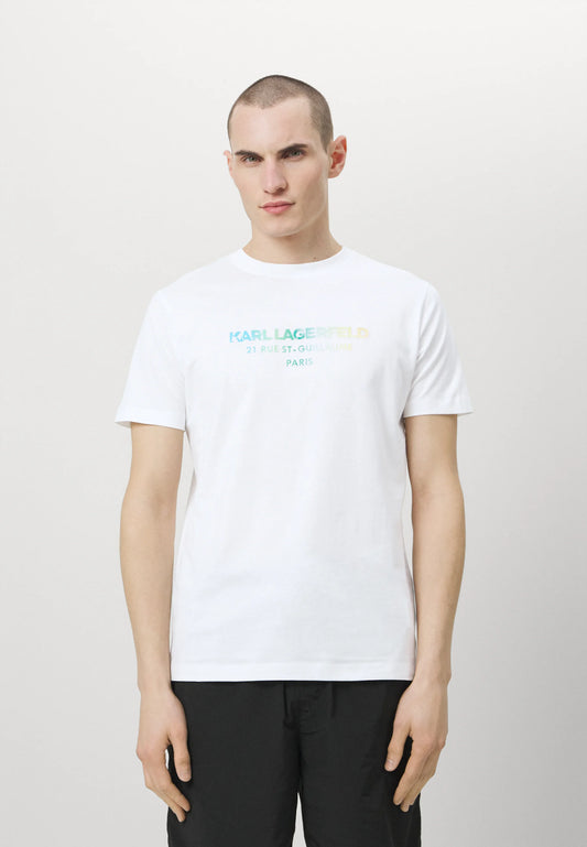 Karl Lagerfeld T-shirt Branca Estampada