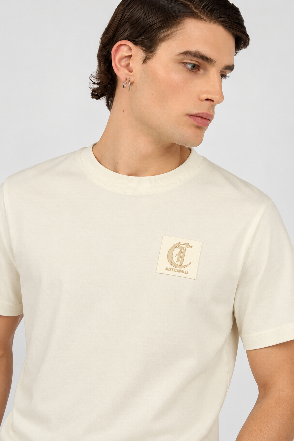 T-shirt Just Cavalli Creme Just Cavalli