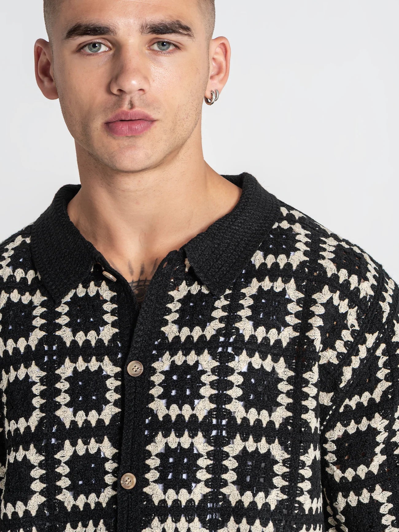 Camisa Preta Gianni Kavanagh SS26