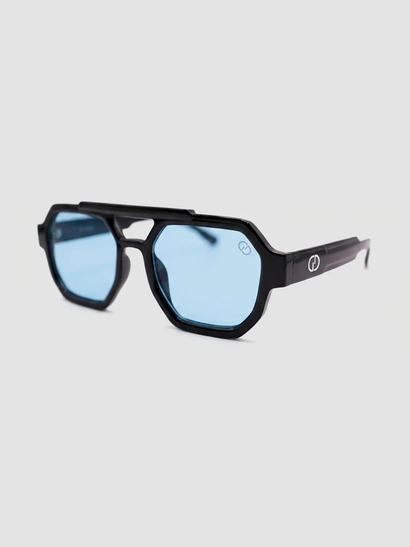 Óculos de Sol Octo Gianni Kavanagh Pretos com Lente Azul Gianni Kavanagh
