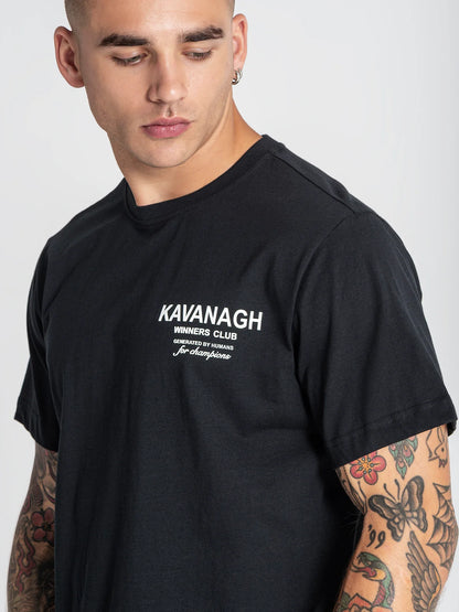 T-shirt Preta Regular Fit Gianni Kavanagh