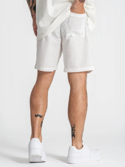 Conjunto de Linho Branco - Camisa e Calção Gianni Kavanagh