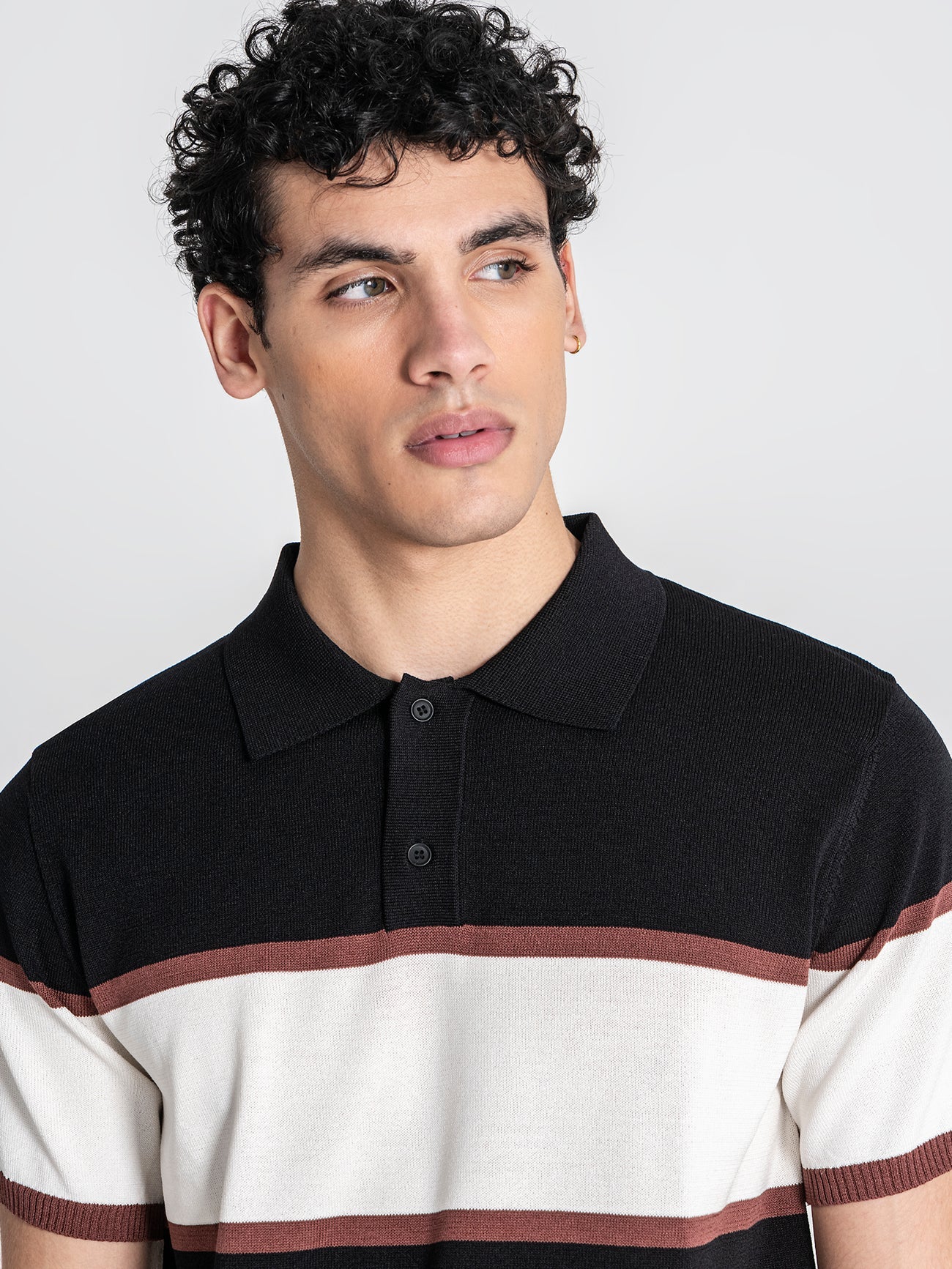 Polo Preto com Risca Gianni Kavanagh