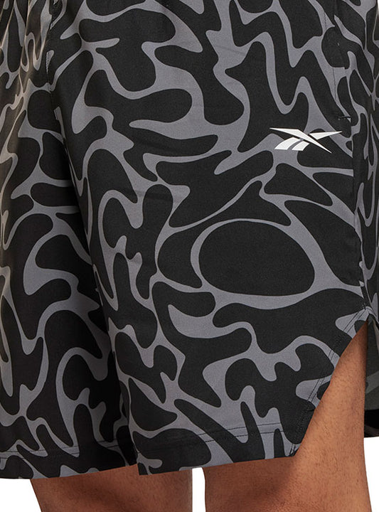 Calções Desportivos Pretos e Cinza Reebok SS25