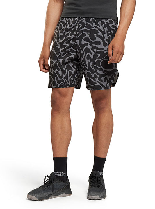 Calções Desportivos Pretos e Cinza Reebok SS25