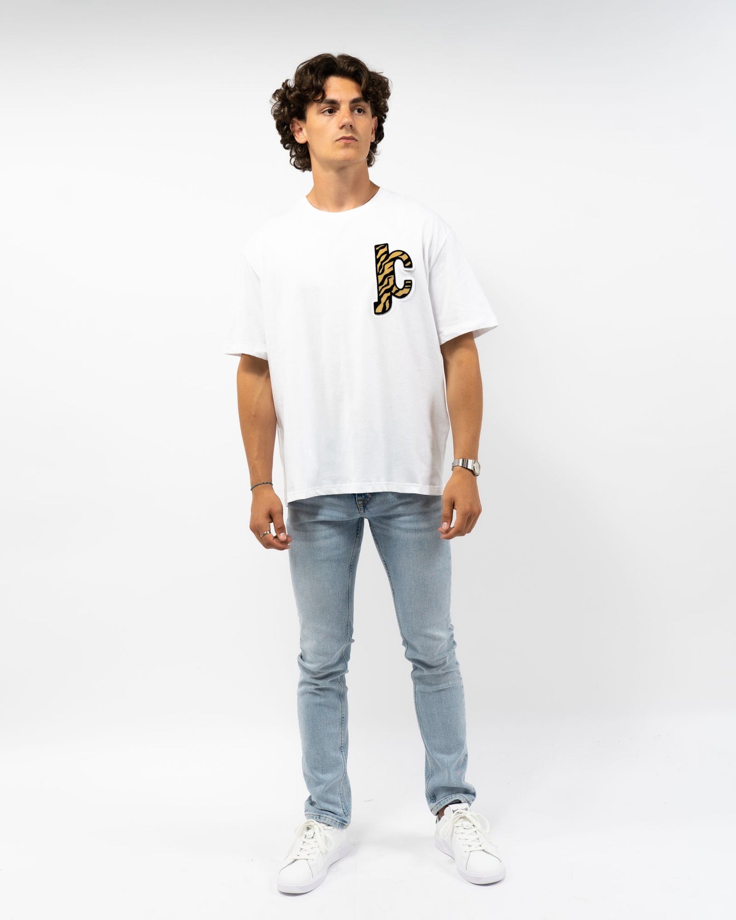 Just Cavalli logo-patch cotton T-shirt FW23