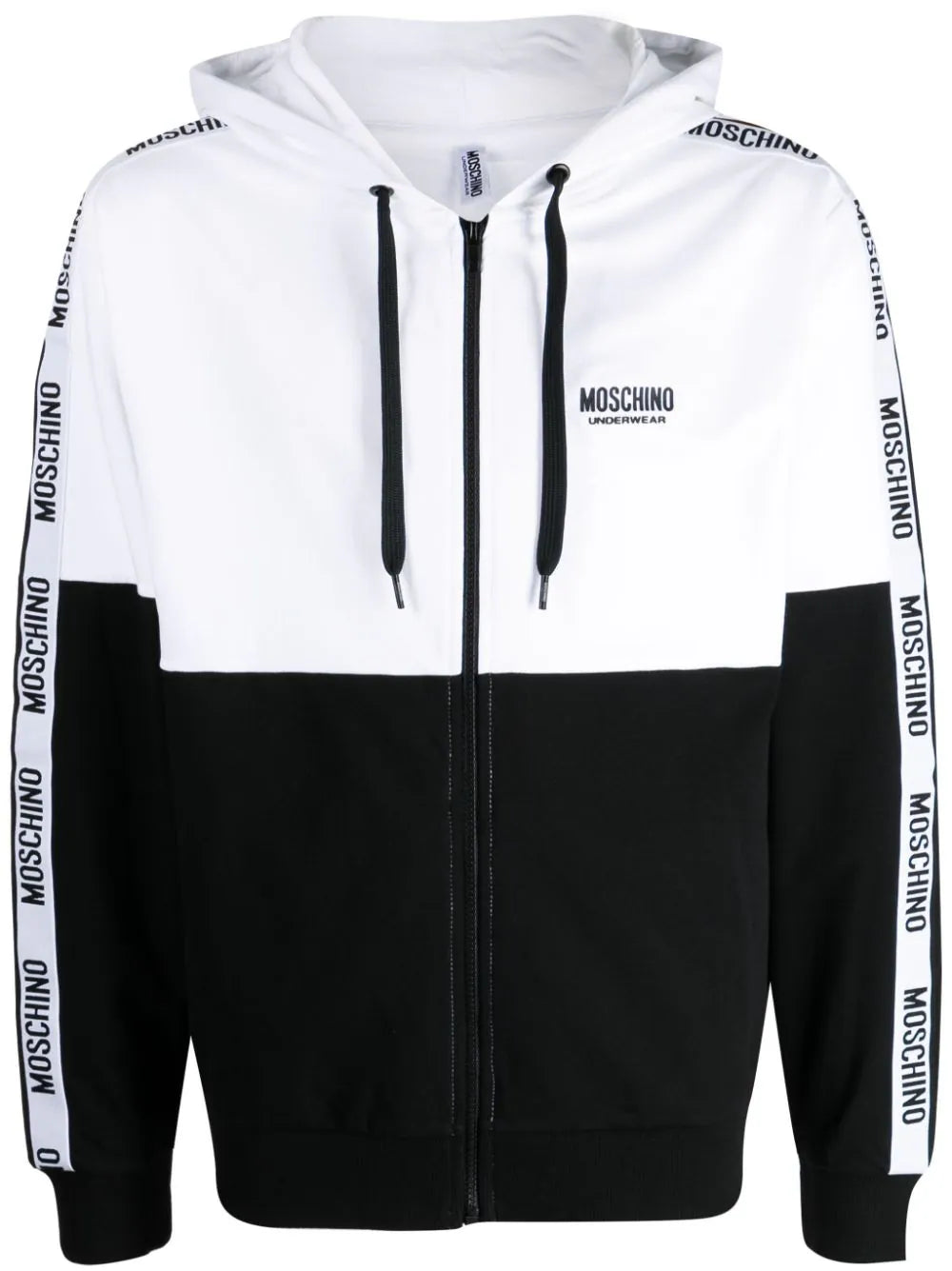 Hoodie Moschino logo-tape drawstring FW23