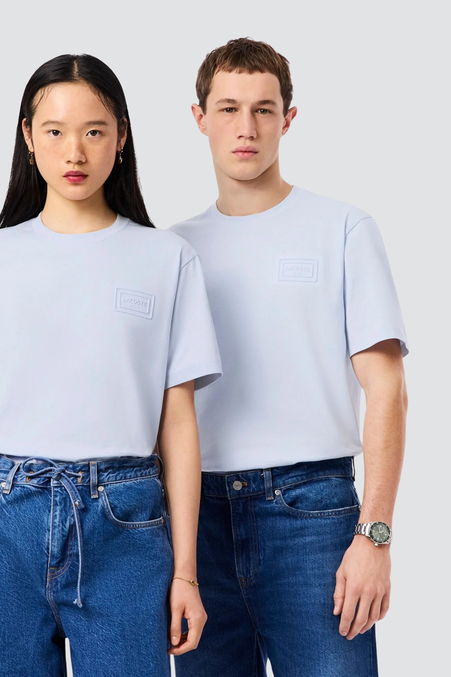 T-Shirt Azul Clara Lacoste SS26