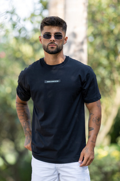T-shirt Preta Versace Jeans Couture Versace Jeans Couture