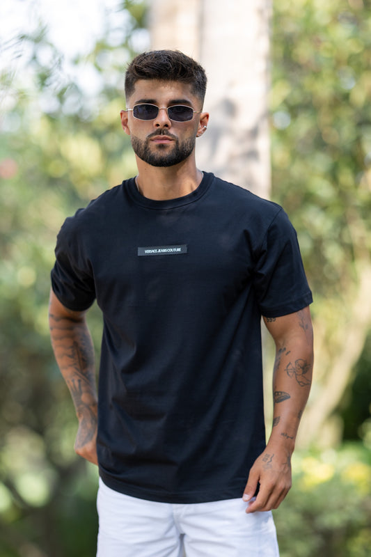 T-shirt Preta Versace Jeans Couture FW25