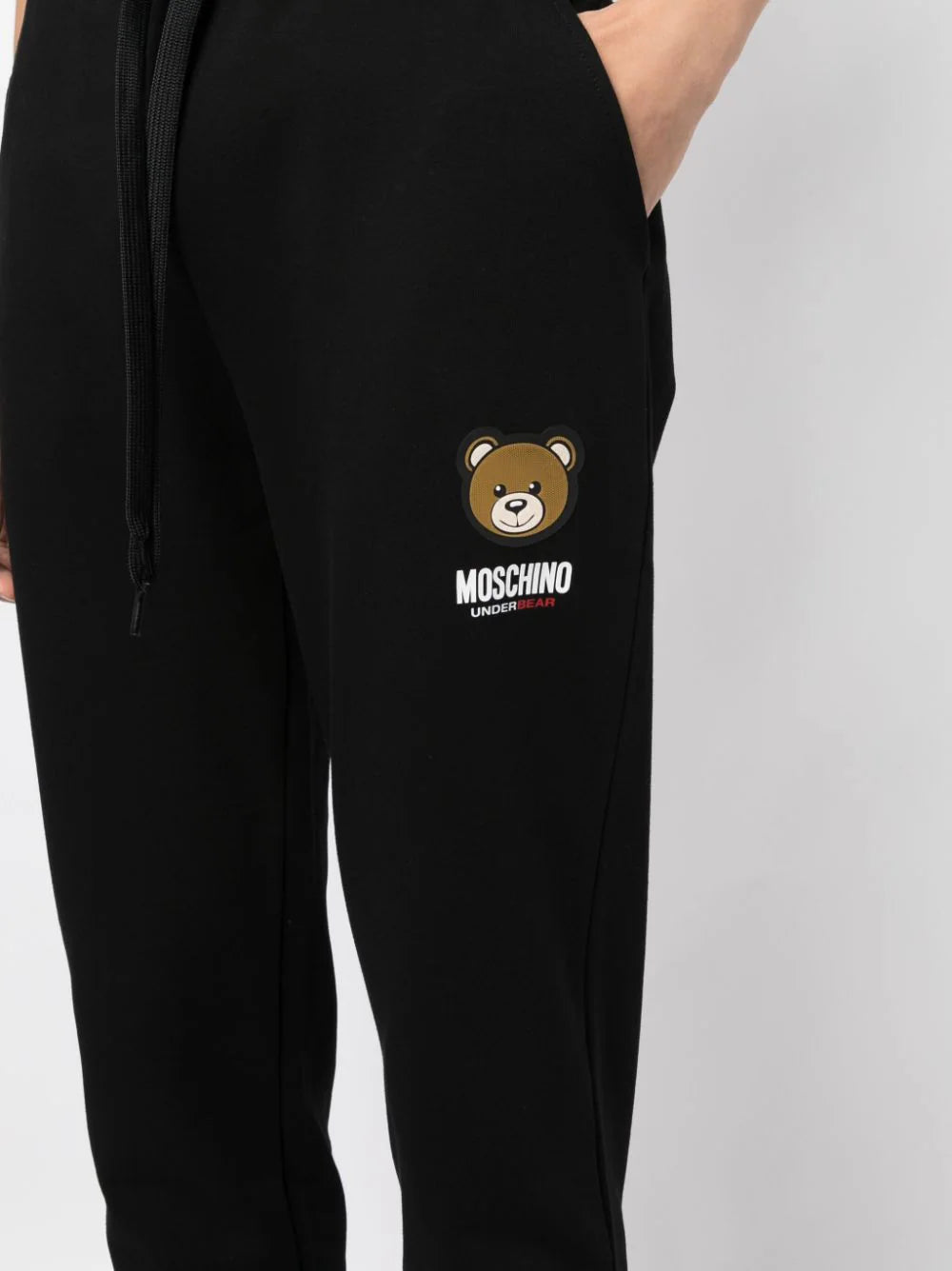 Calças De Fato De Treino Moschino Pretas V1A6890 FW24