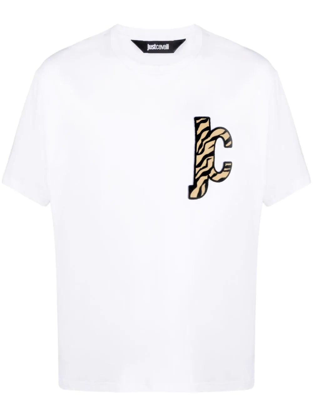 Just Cavalli logo-patch cotton T-shirt FW23