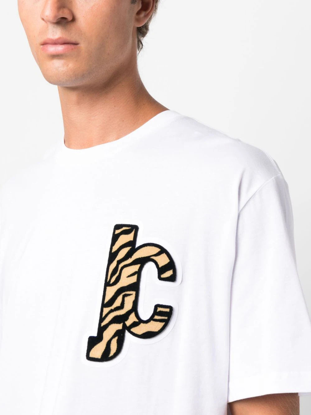 Just Cavalli logo-patch cotton T-shirt FW23