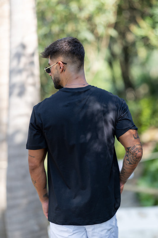 T-shirt Preta Versace Jeans Couture FW25