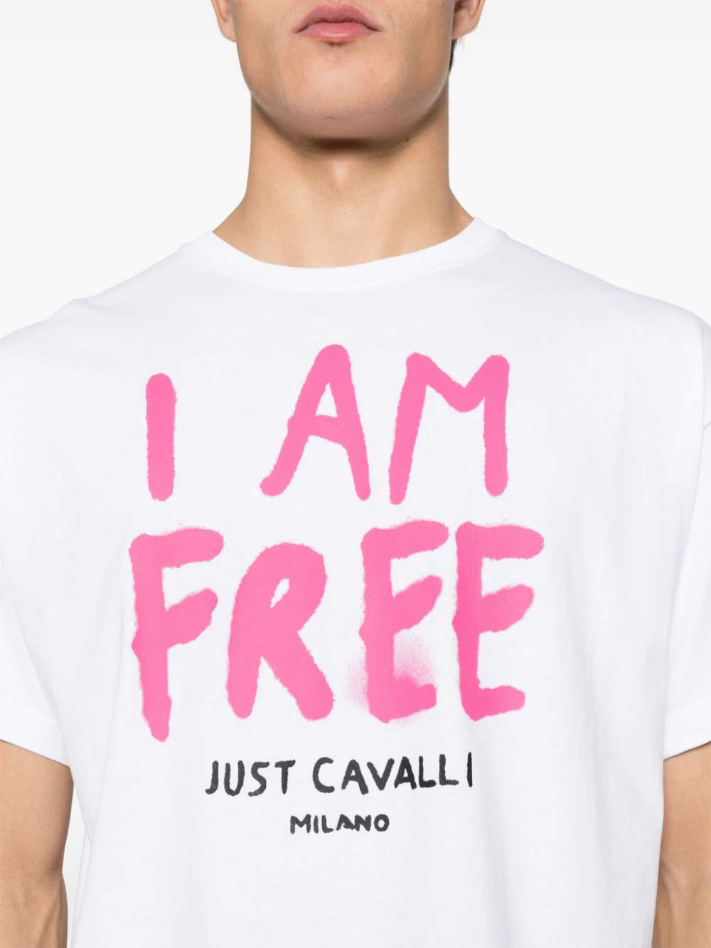 T-shirt Just Cavalli Branca 76OAHC16 SS24