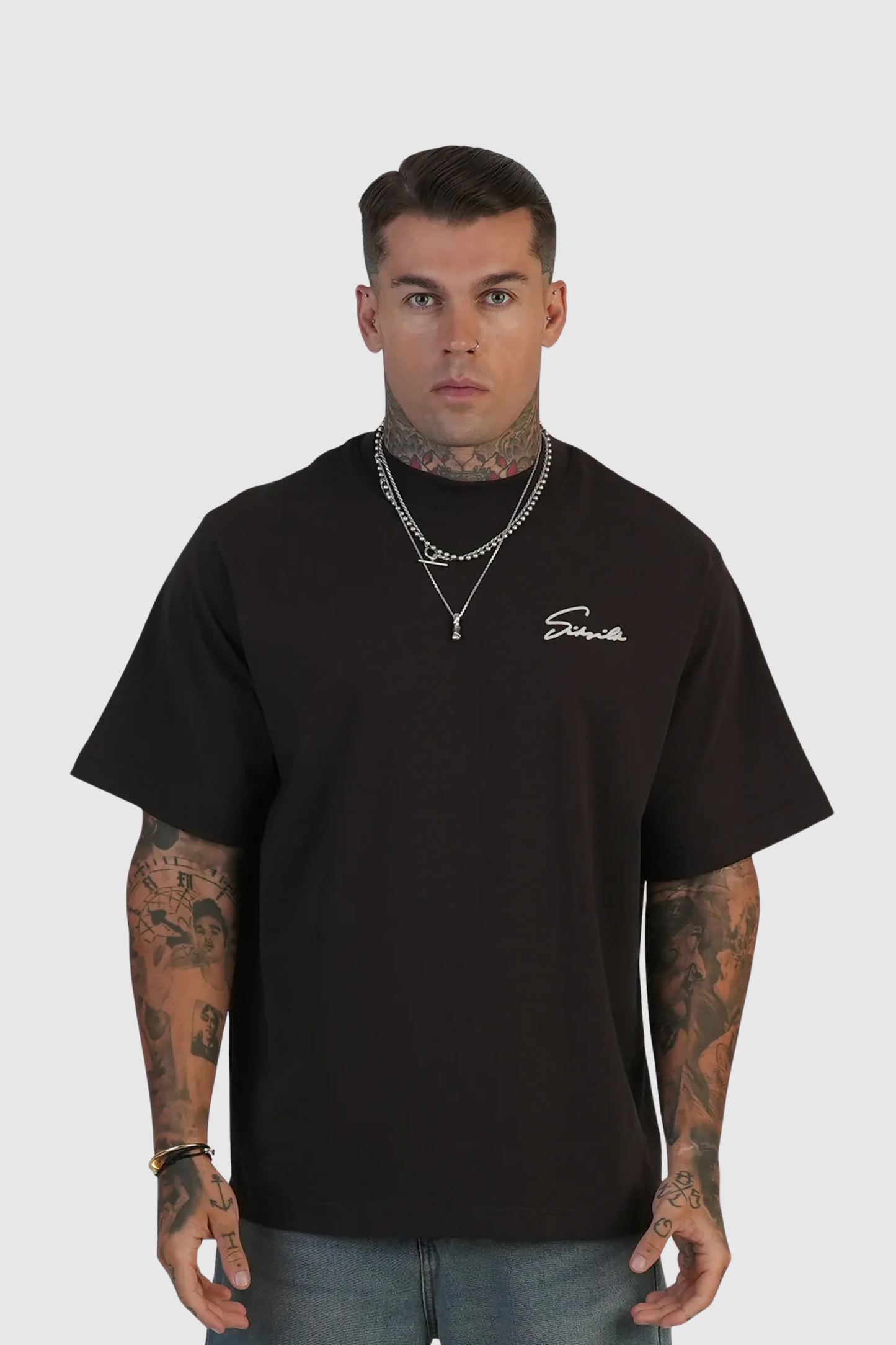 T-shirt Castanha SikSilk FW25