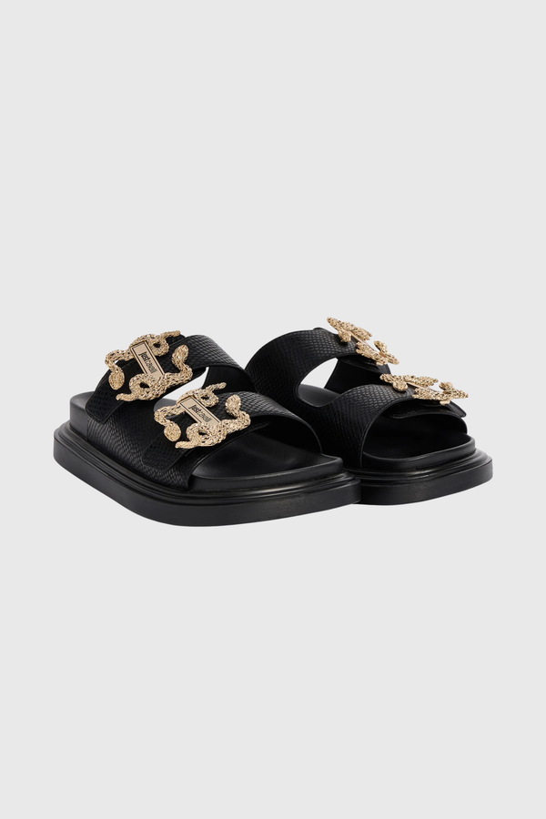 Sándalia Preta Just Cavalli SS26