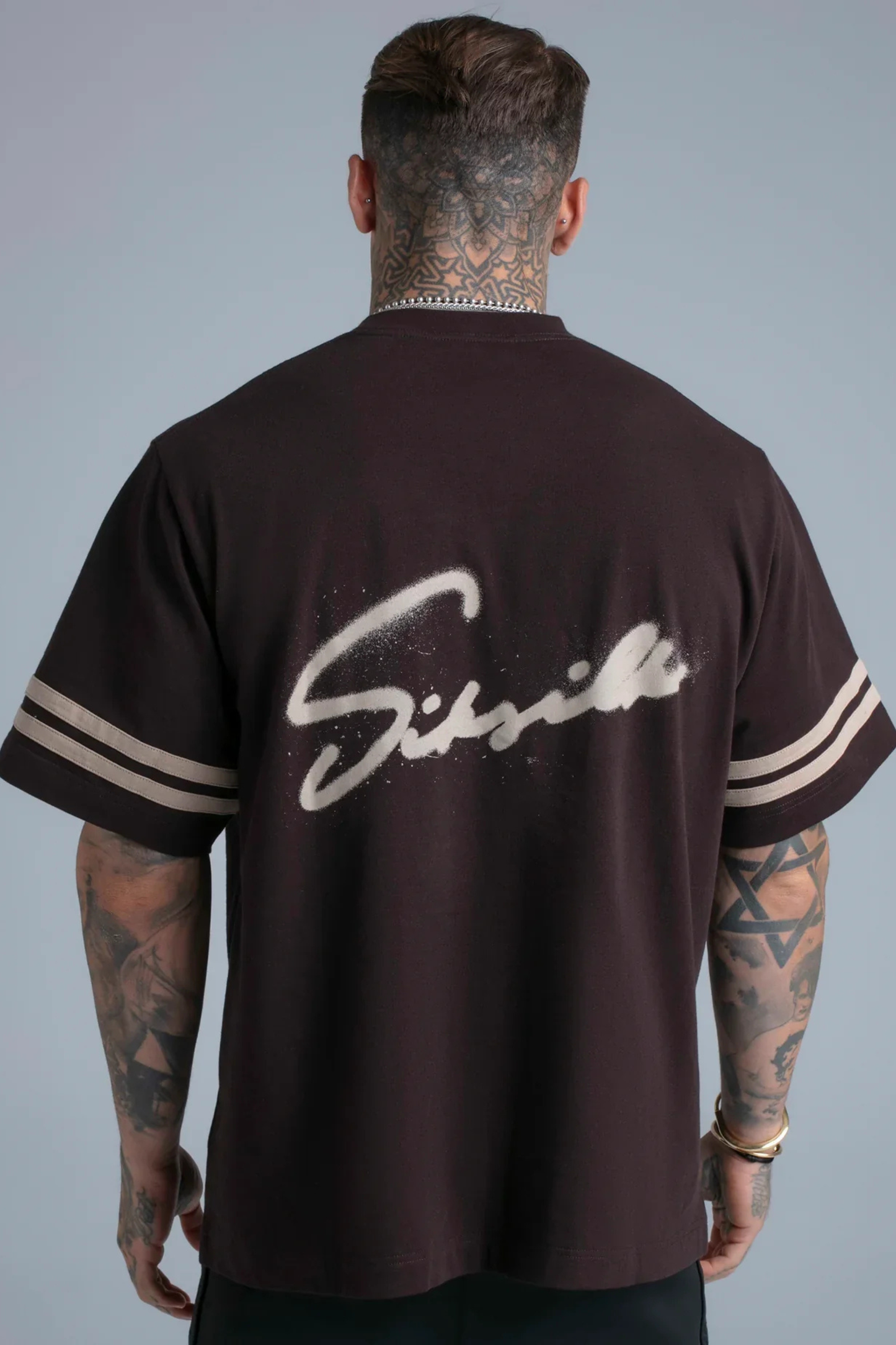 T-shirt Castanha Oversized SikSilk