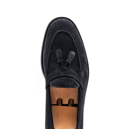 Mocassim Clássico Camurça Azul Zolf