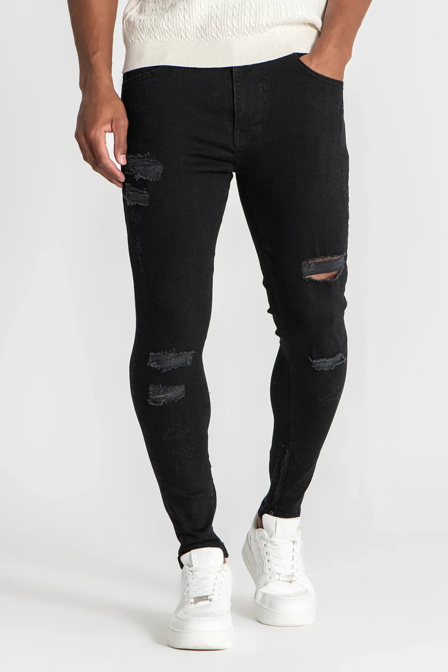 Calças de Ganga Preta Gianni Kavanagh SS25