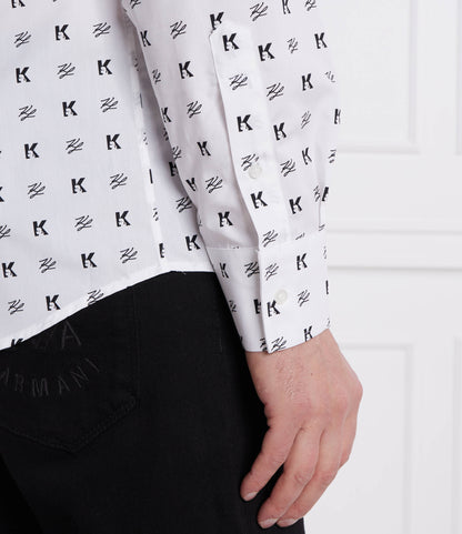Camisa Karl Lagerfeld Branca e Preta Karl Lagerfeld