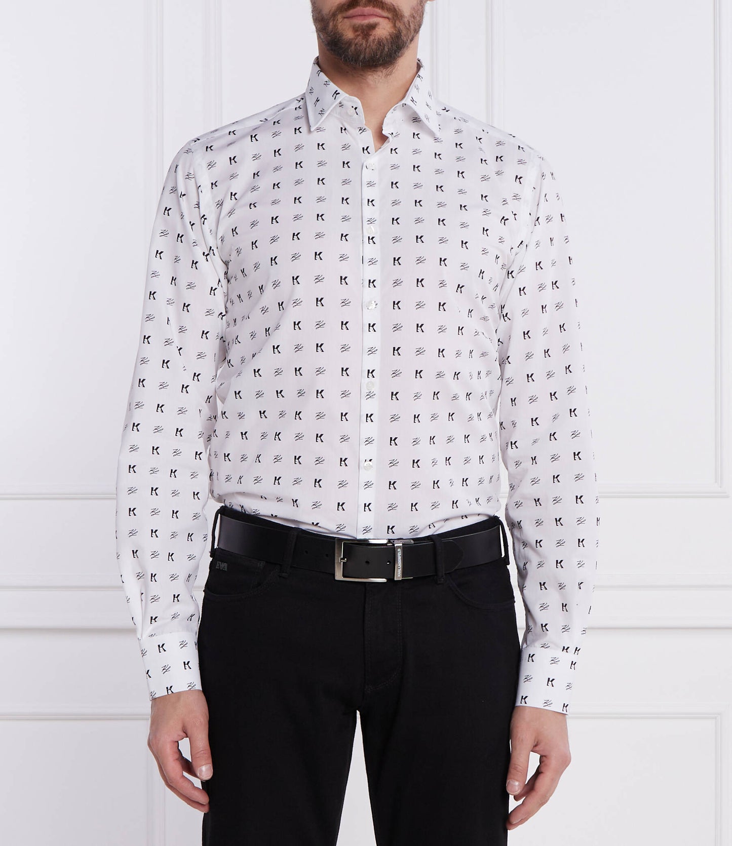 Camisa Karl Branca e Preta Lagerfeld FW24
