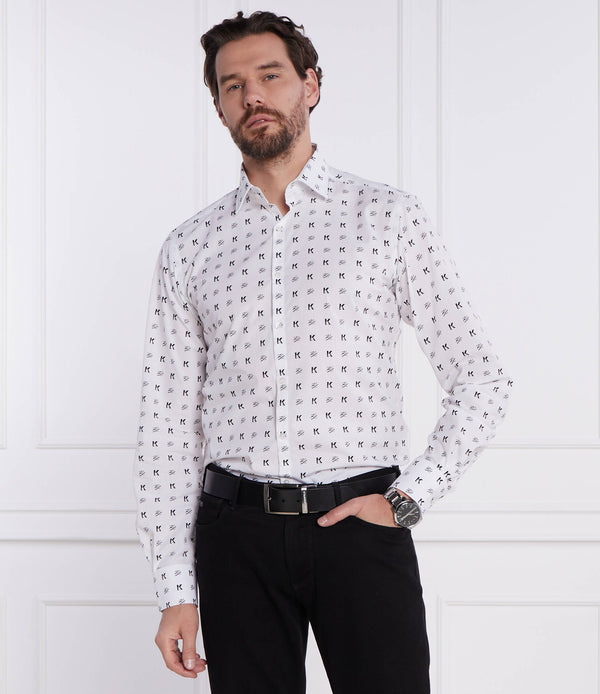 Camisa Karl Branca e Preta Lagerfeld FW24