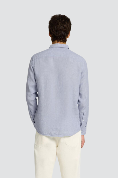 Camisa de Linho Azul Selected Selected