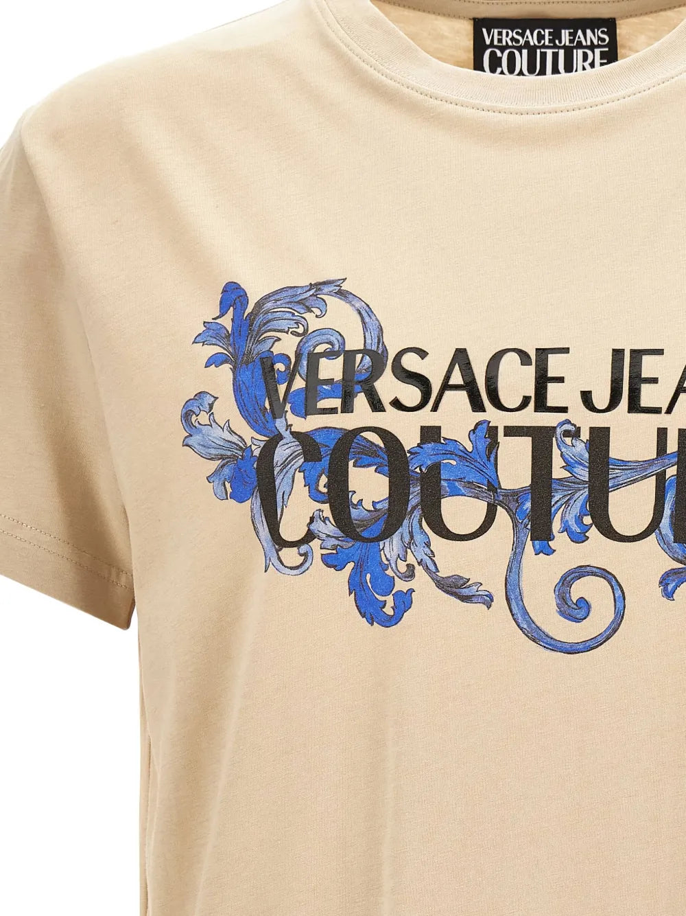 T-shirt Bege Versace Jeans Couture 78GAHC05 SS25