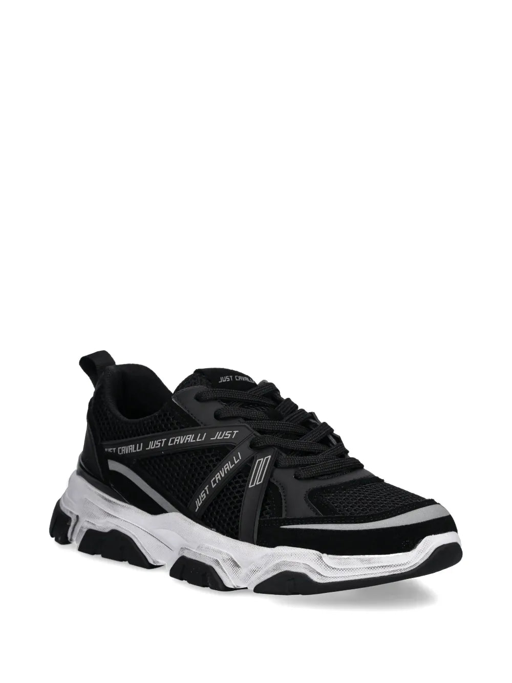 Sapatilhas Pretas e Brancas Just Cavalli FW25