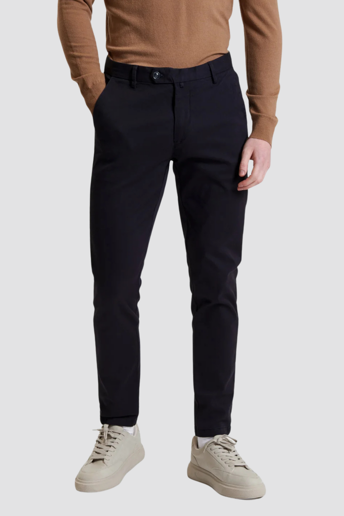 Calças Chino Azul Marinho Gianni Lupo FW25