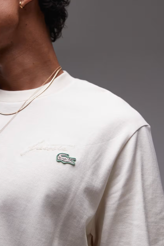 T-Shirt Bege Lacoste FW25