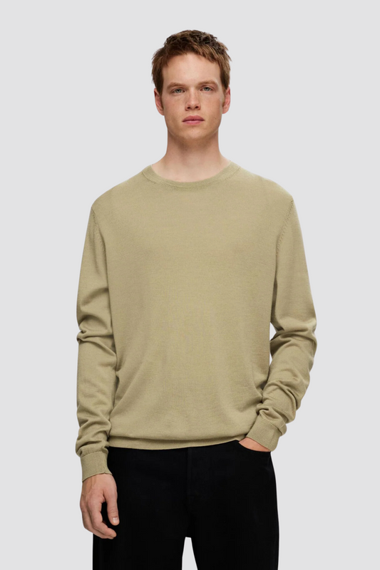 Camisola de Malha Bege Selected FW25