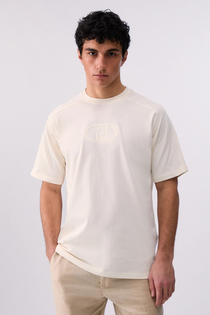 T-shirt Branca com Logo Regular Fit LIU JO