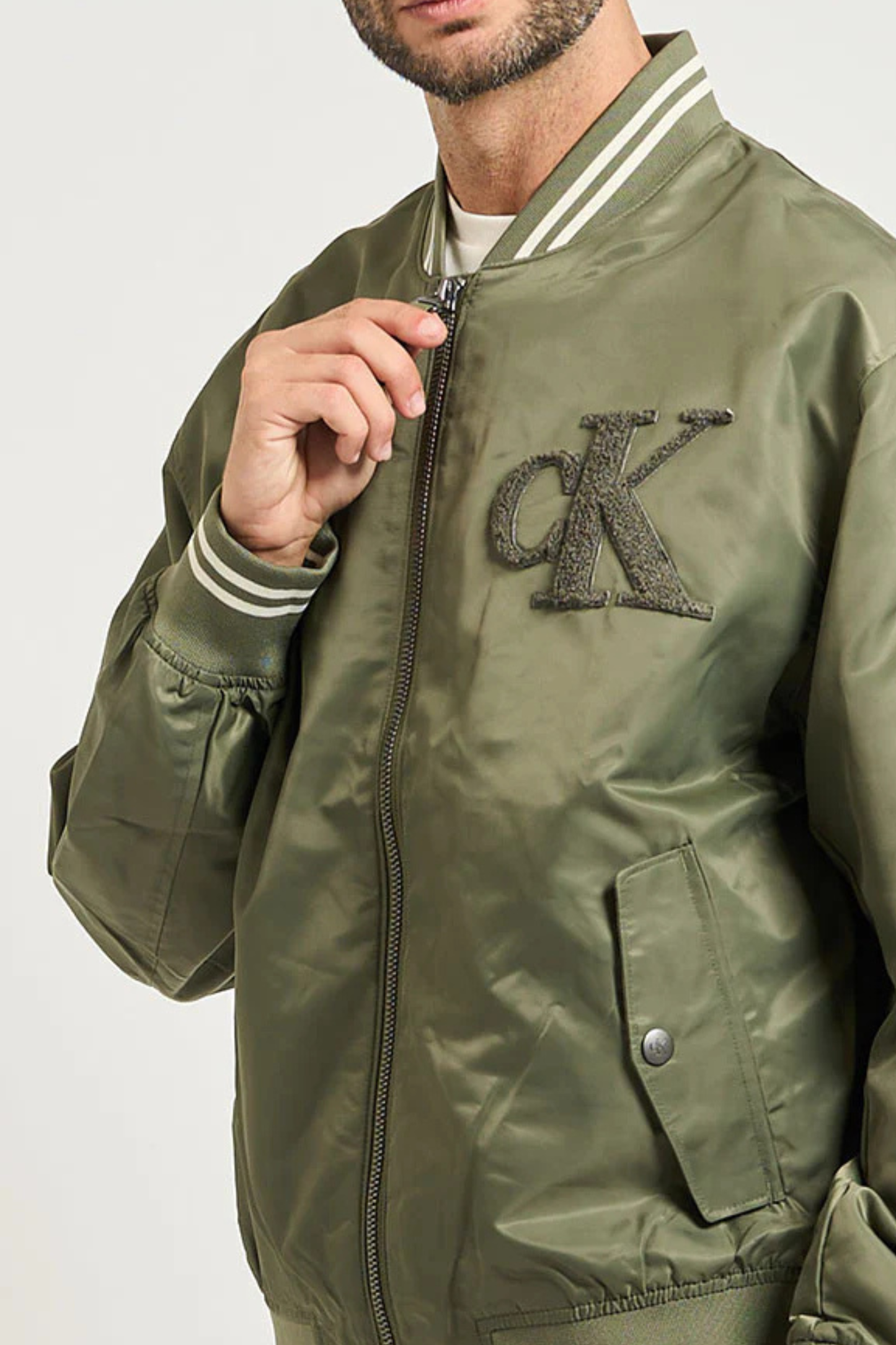 Casaco Bomber Verde Escuro Calvin Klein FW25