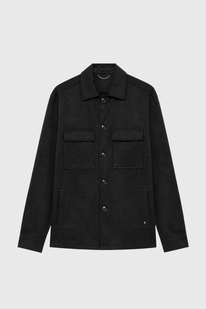 Sobrecamisa Preto efeito Camurça Gianni Lupo